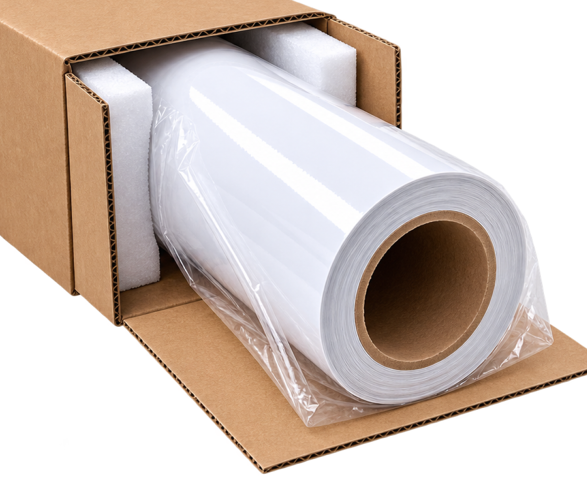 Vinilo Adhesivo Importado Premium Blanco y Transparente - Imagen 3